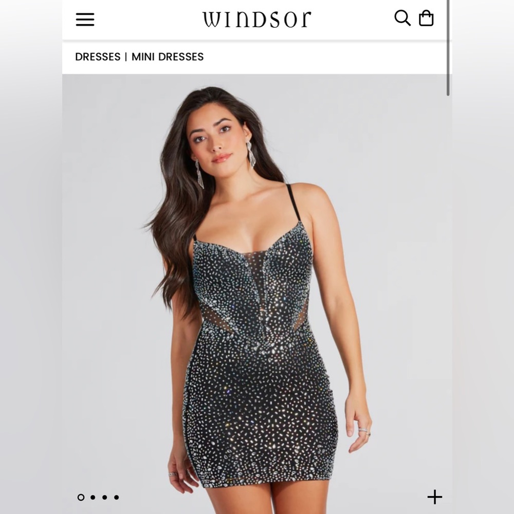 Windsor Rhinestone Mini Dress